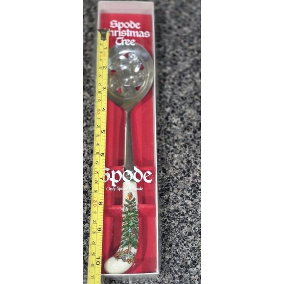 Spode Christmas Tree Vegetable Spoon Holiday Serving Utencils - Picture 6 of 6